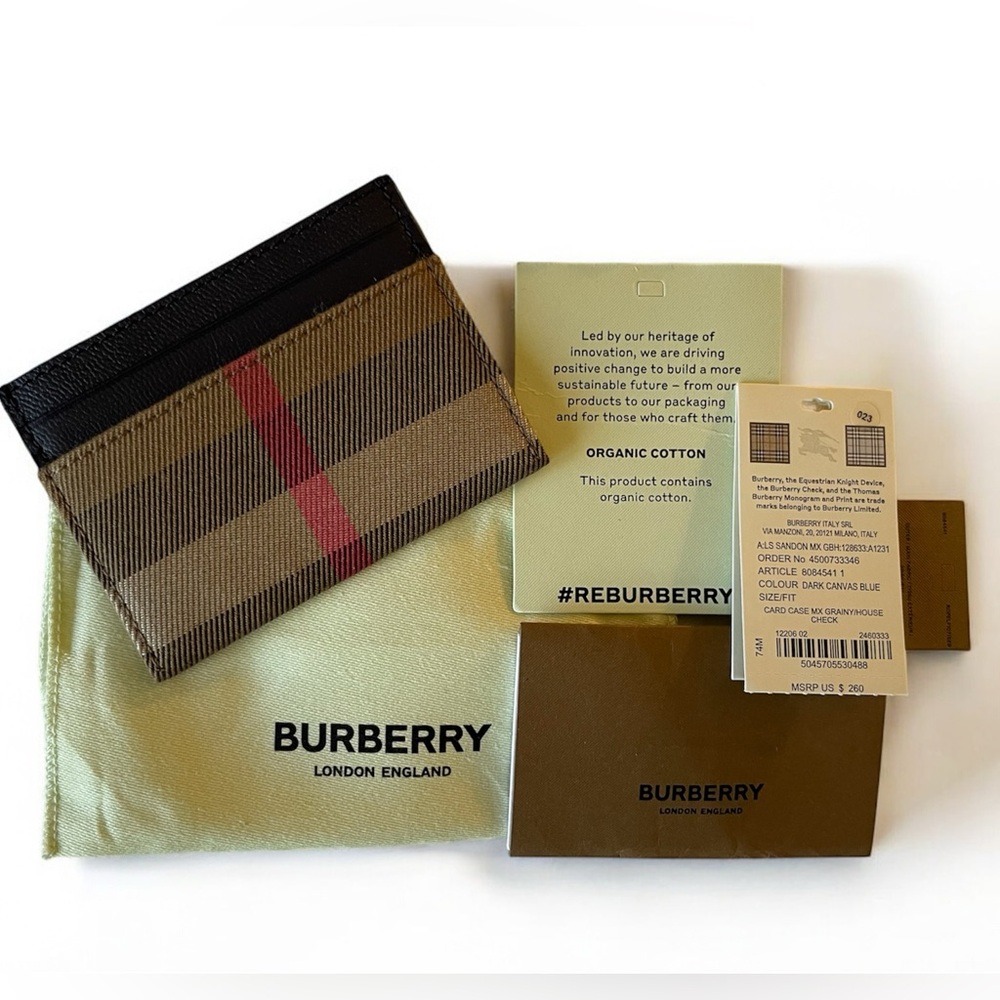 ❌🙅♀️SOLD🙅♀️❌ Burberry House Check Card Case - Picture 1 of 3